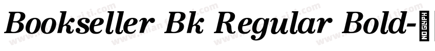 Bookseller Bk Regular Bold字体转换